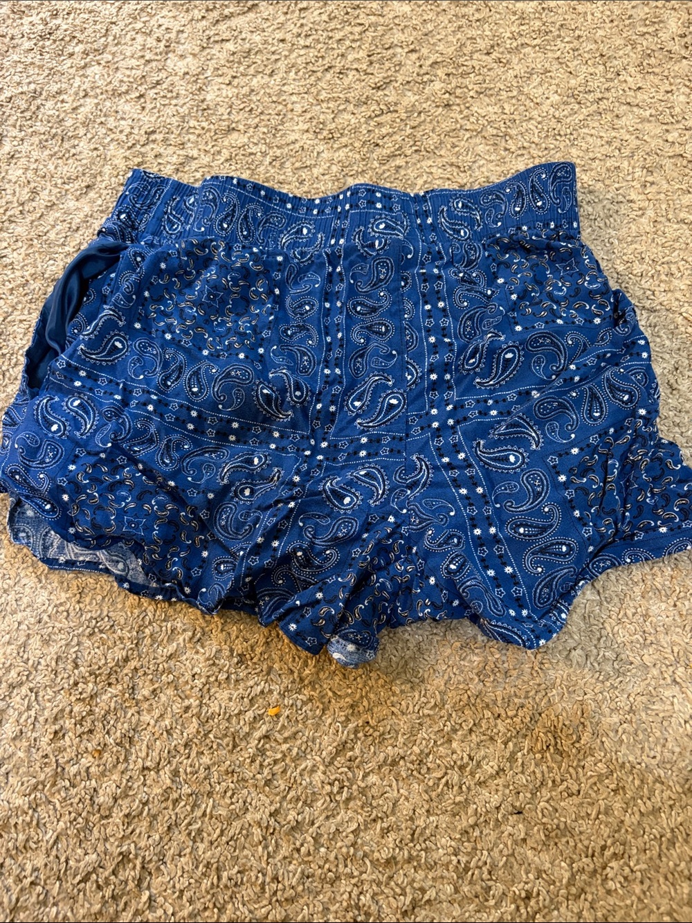 Blue Paisley Women’s Shorts